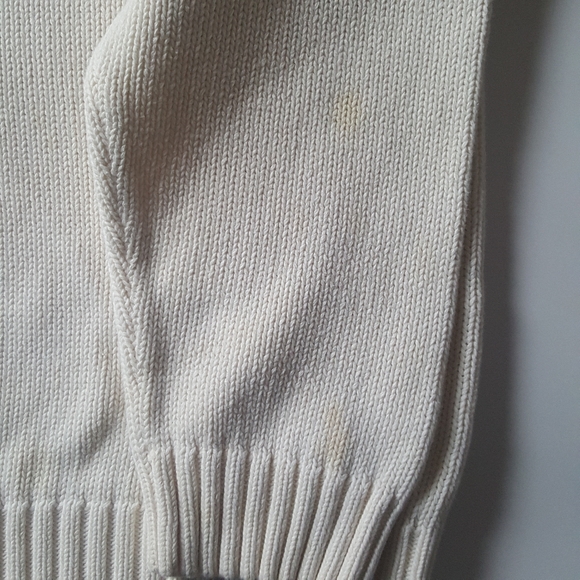 Chaps Sweater in Cream - Picture 5 of 7